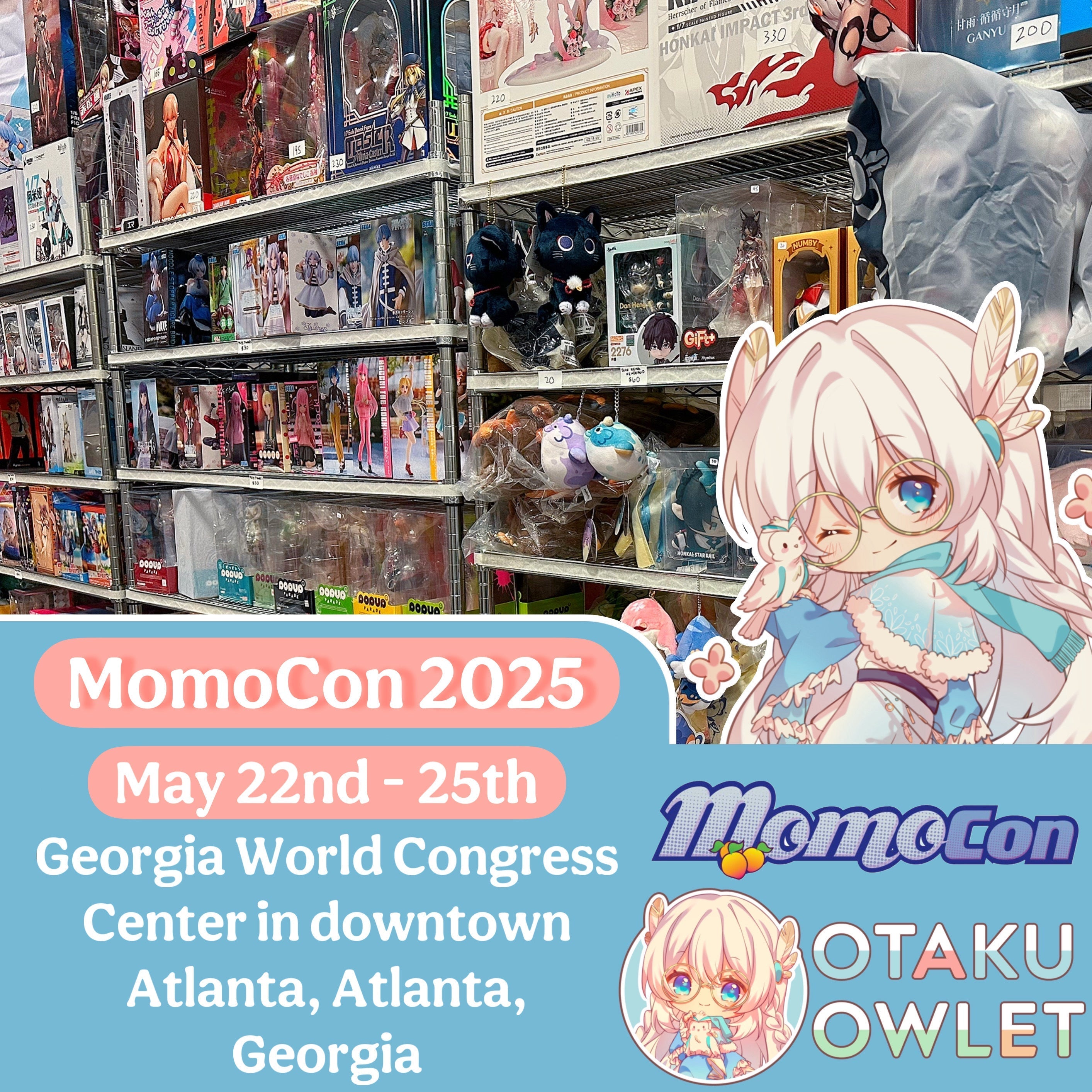 Otaku Owlet at MomoCon in Atlanta, Georgia!