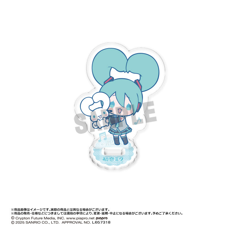 (Pre-Order) Hatsune Miku x Cinnamoroll - Trading Mini Acrylic Stand