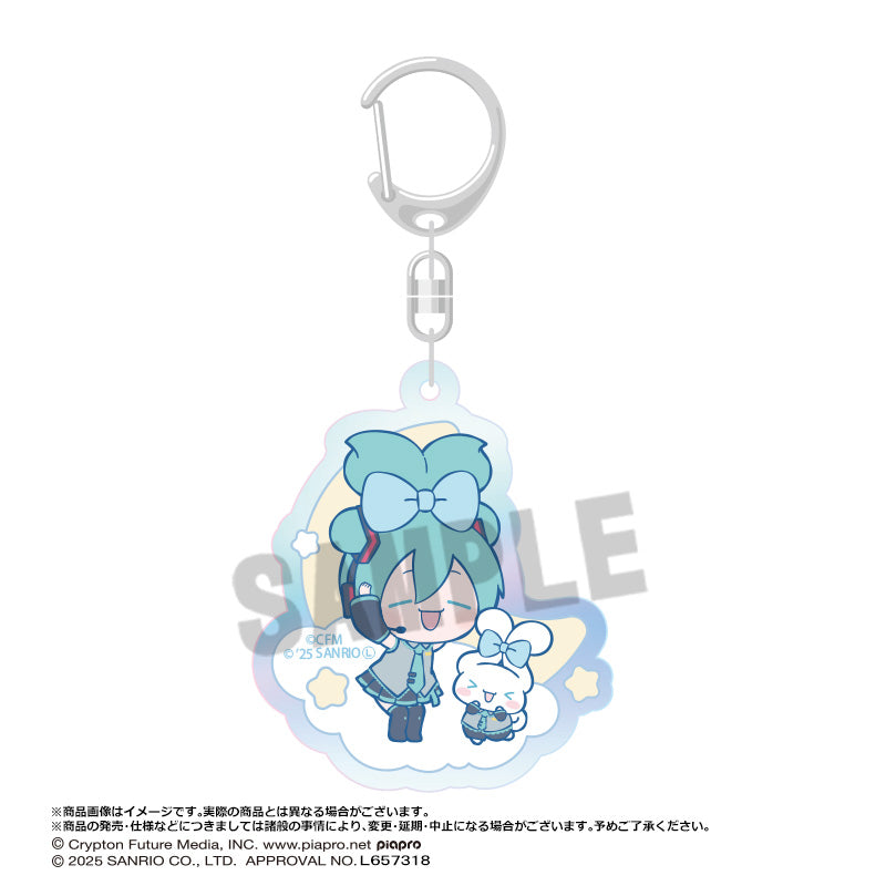 (Pre-Order) Hatsune Miku x Cinnamoroll Aurora Acrylic Key Chain