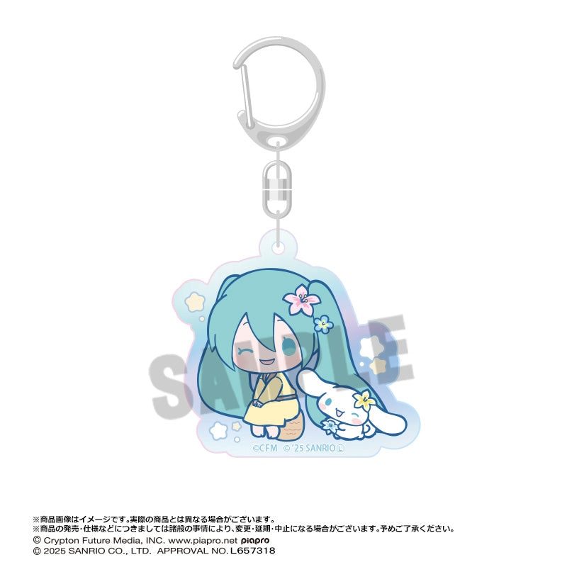 (Pre-Order) Hatsune Miku x Cinnamoroll Aurora Acrylic Key Chain