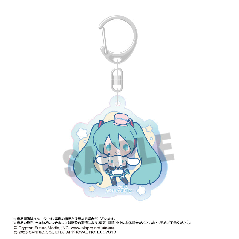 (Pre-Order) Hatsune Miku x Cinnamoroll Aurora Acrylic Key Chain