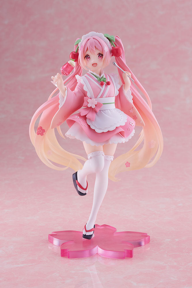 Hatsune Miku - Sakura Miku Newley Written Prize Figure (Japanese Cafe Ver.)