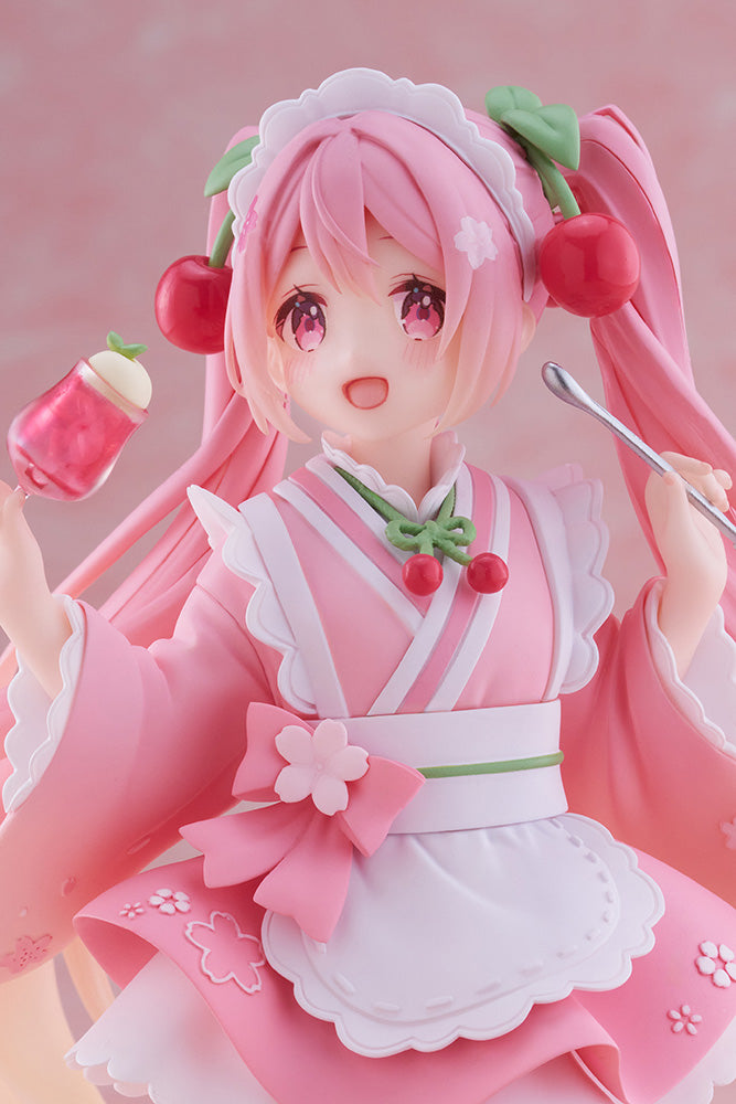 Hatsune Miku - Sakura Miku Newley Written Prize Figure (Japanese Cafe Ver.)