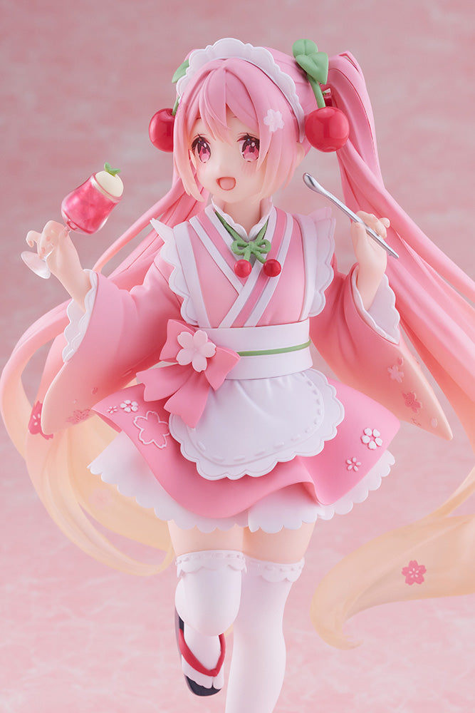 Hatsune Miku - Sakura Miku Newley Written Prize Figure (Japanese Cafe Ver.)