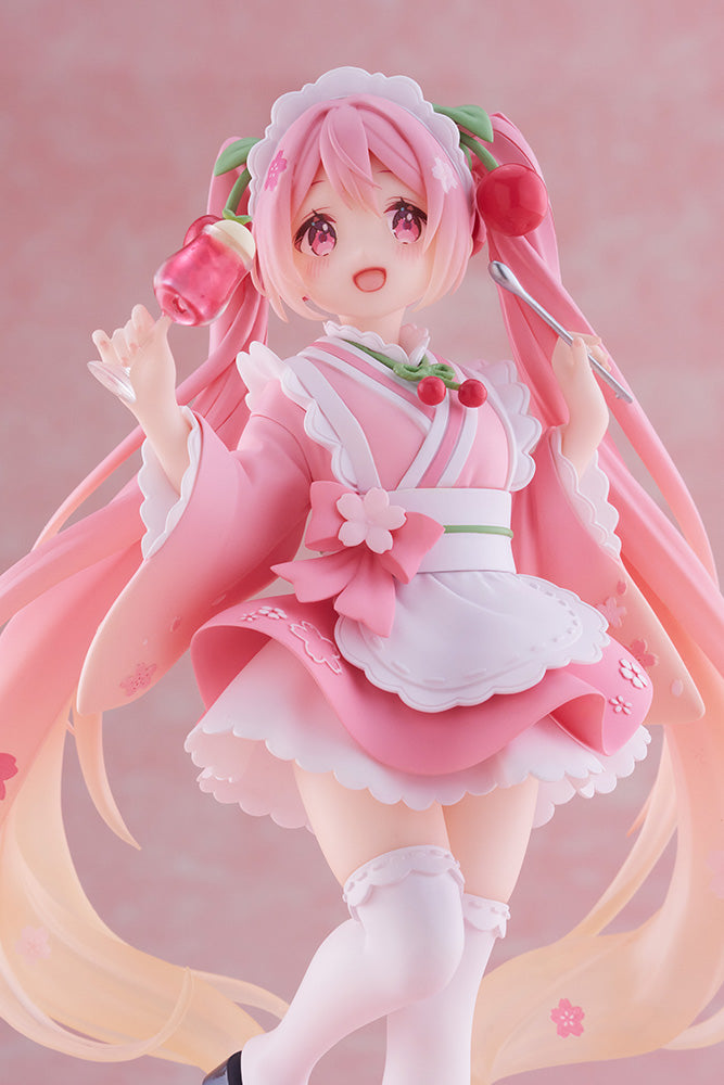 Hatsune Miku - Sakura Miku Newley Written Prize Figure (Japanese Cafe Ver.)