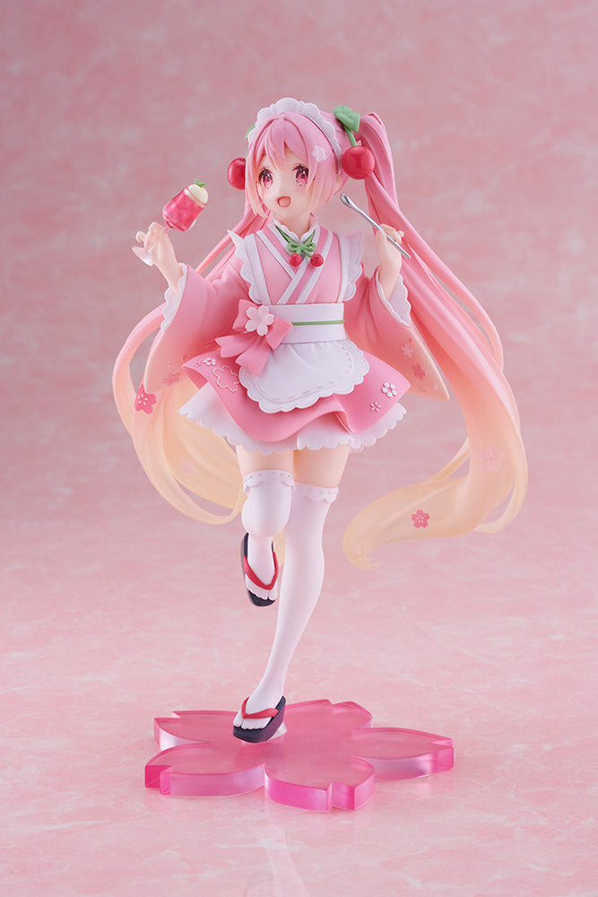 Hatsune Miku - Sakura Miku Newley Written Prize Figure (Japanese Cafe Ver.)