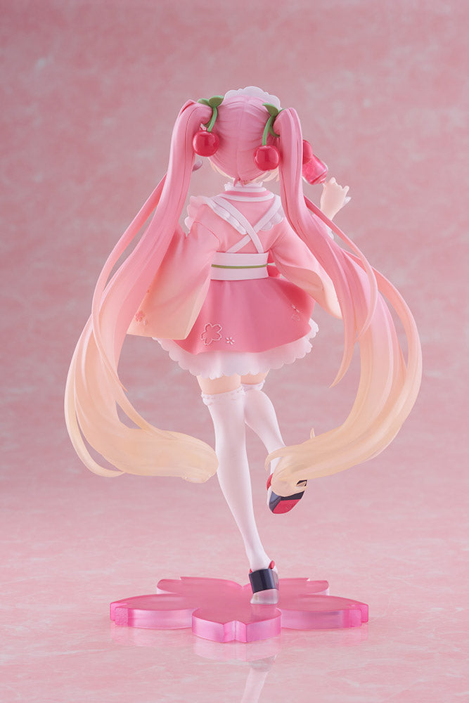 Hatsune Miku - Sakura Miku Newley Written Prize Figure (Japanese Cafe Ver.)