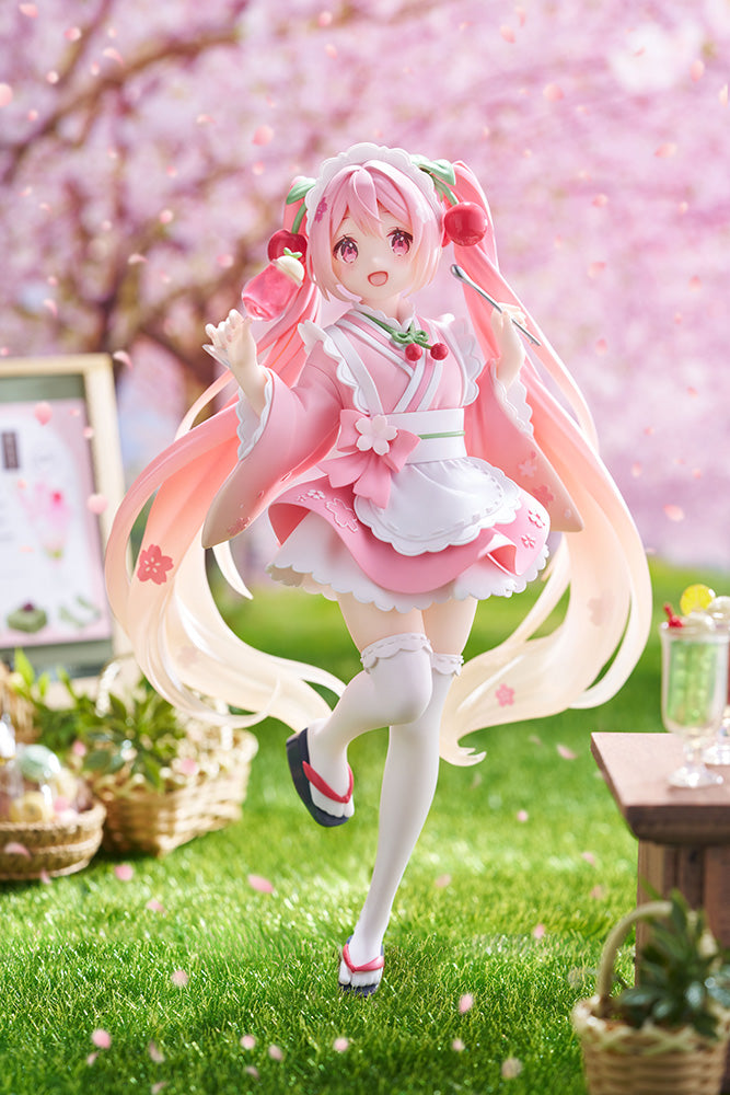 Hatsune Miku - Sakura Miku Newley Written Prize Figure (Japanese Cafe Ver.)