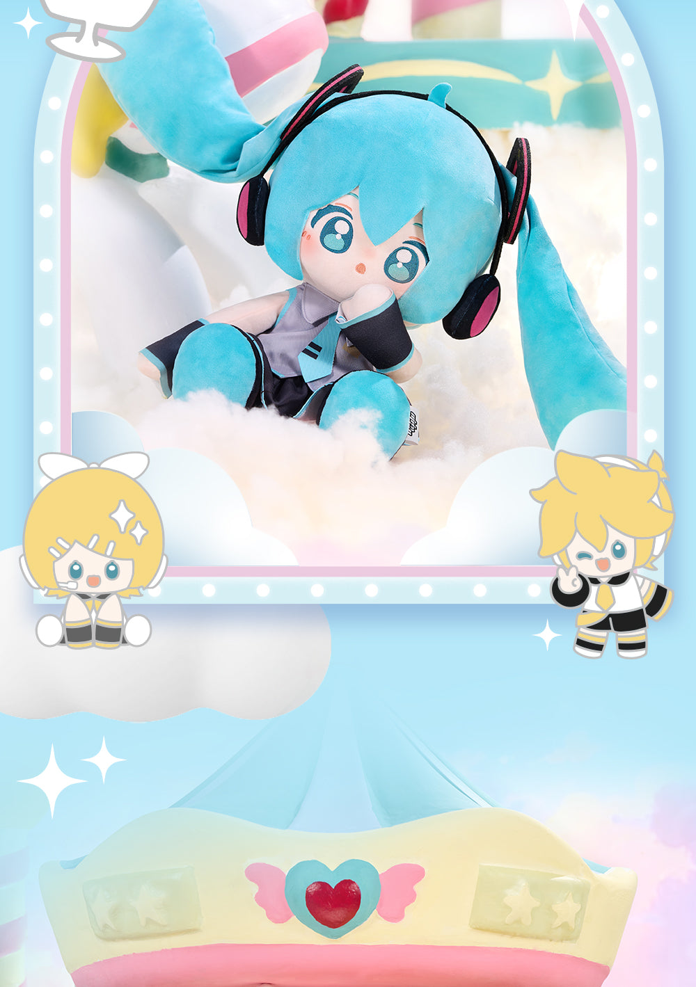 (Pre-Order) Hatsune Miku - Minidoll - WOW 35cm Huhu Plushy