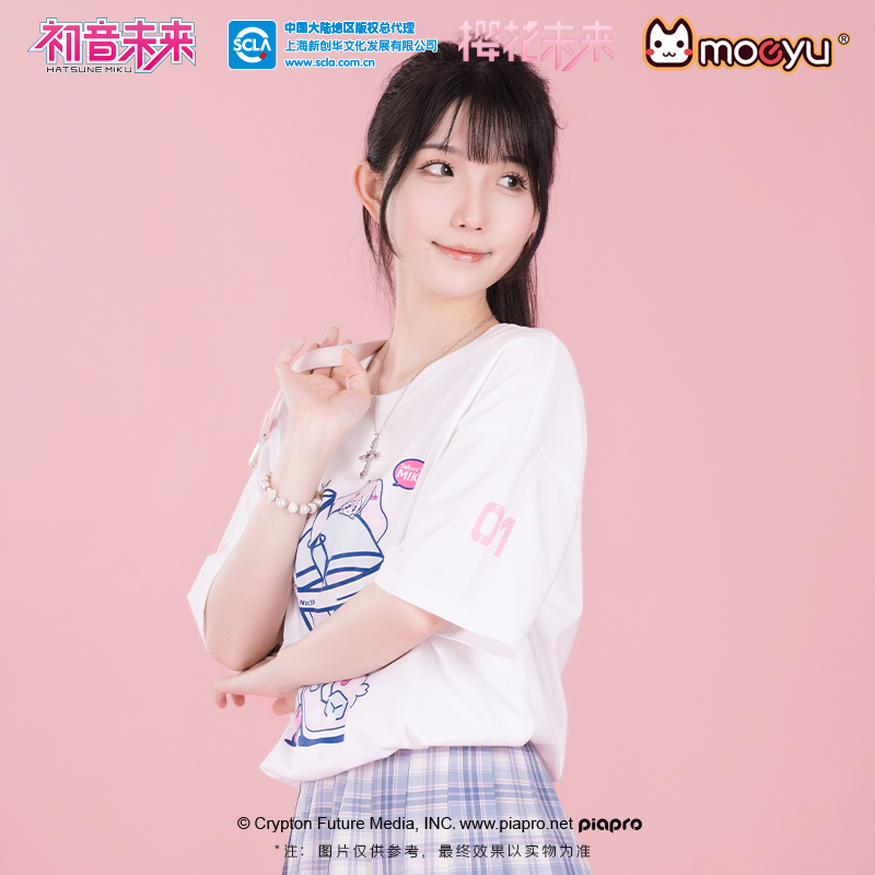 Hatsune Miku - Sakura Miku Series - White T-Shirt