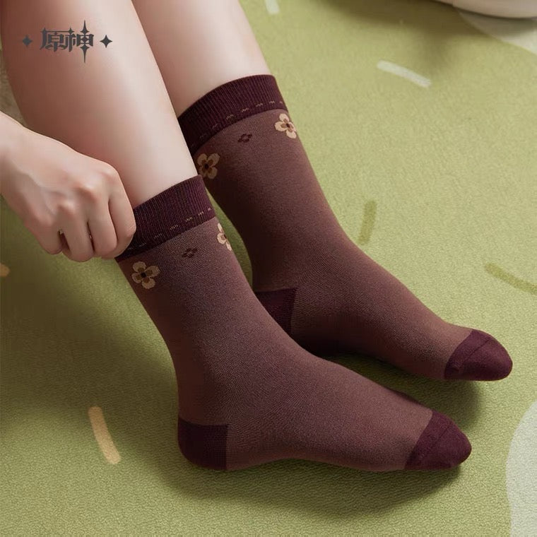 (Pre-Order) Genshin Impact - Klee Theme Impression Series - Socks (Three Pairs)