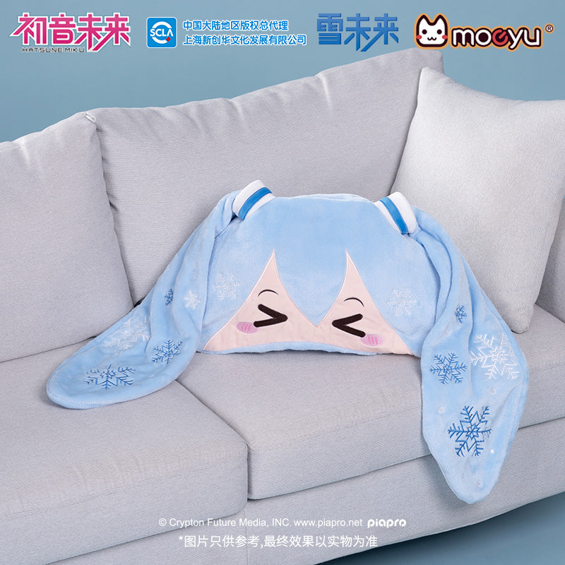 (Pre-Order) Hatsune Miku - Moeyu - Snow Miku Hooded Blanket