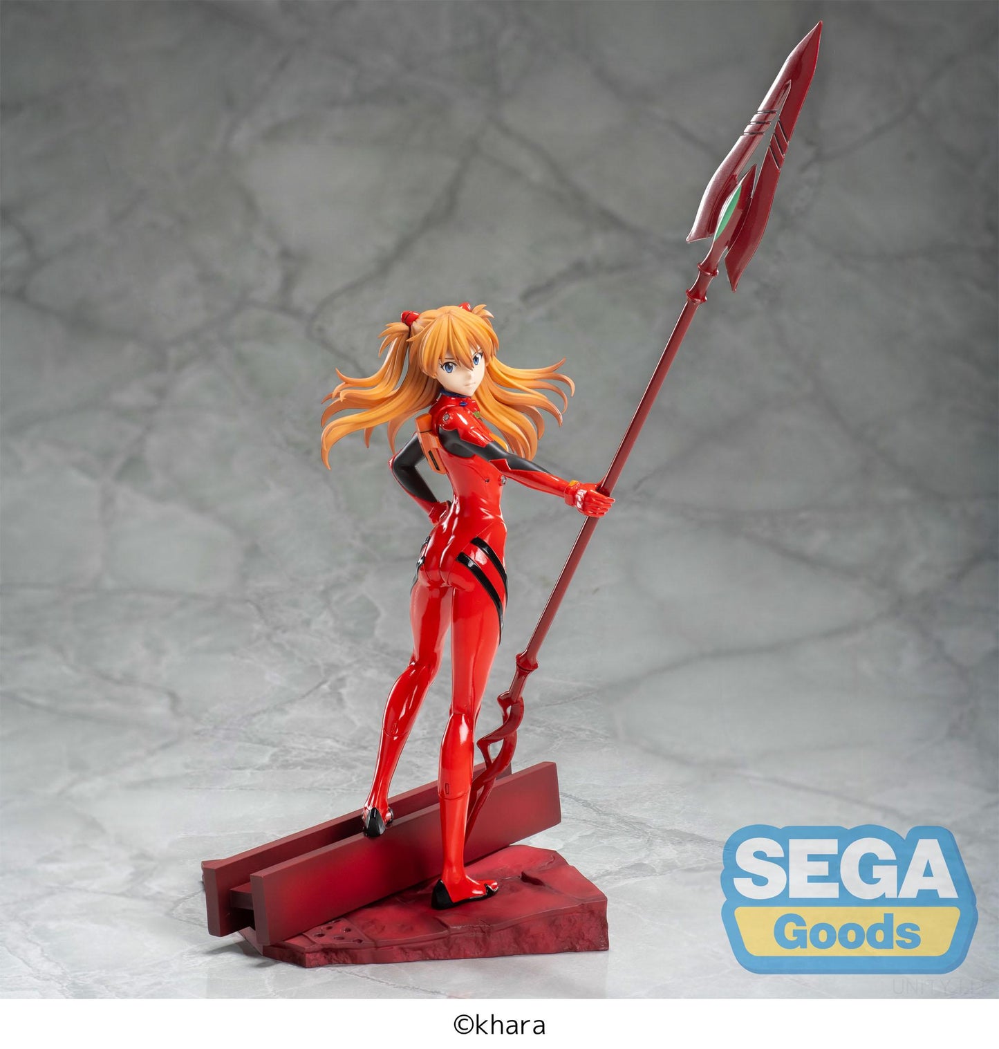 (Pre-Order) EVANGELION: 3.0+1.0 Thrice Upon a Time - Asuka Shikinami Langley x Spear of Cassius Luminasta - Prize Figure