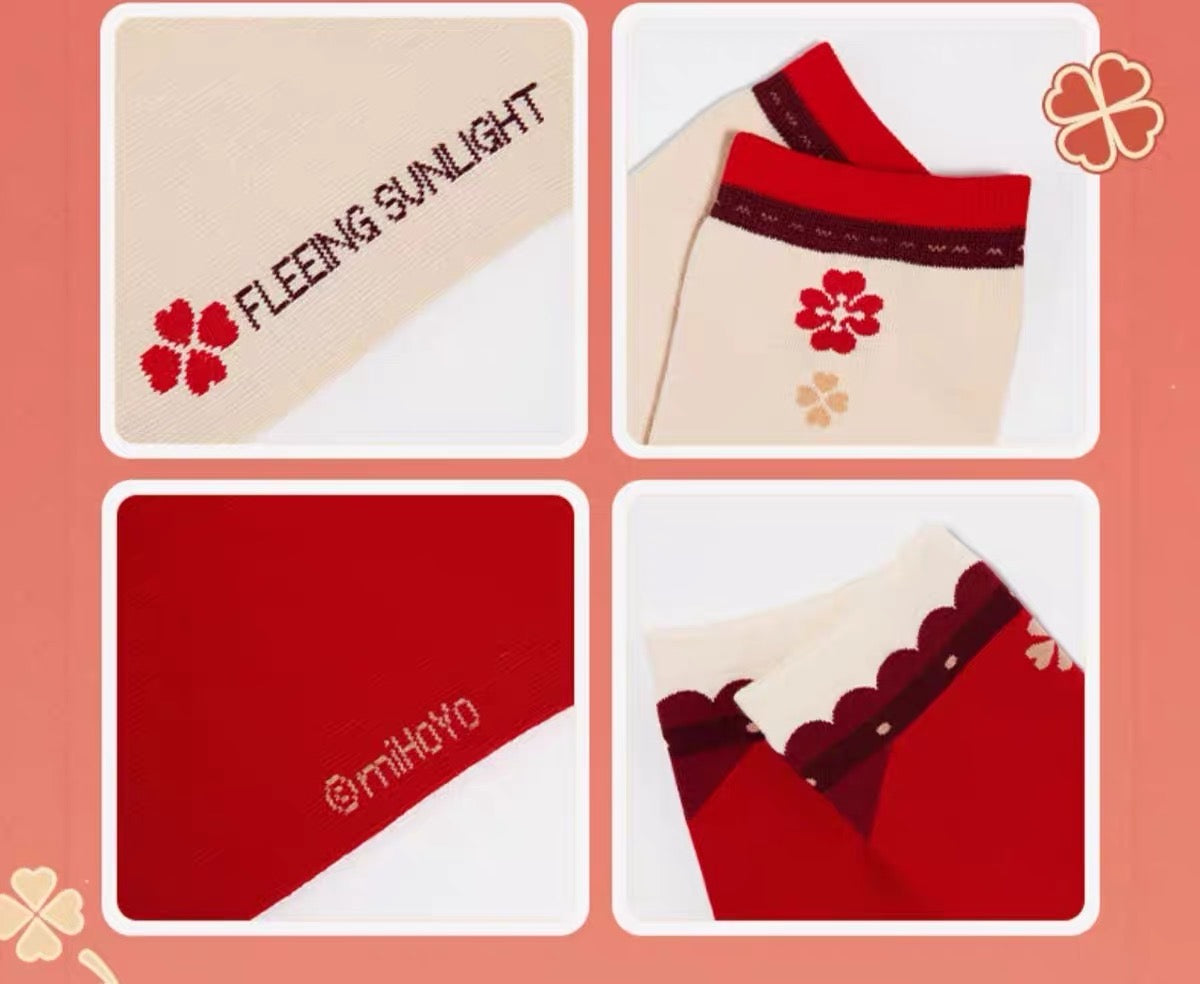 (Pre-Order) Genshin Impact - Klee Theme Impression Series - Socks (Three Pairs)