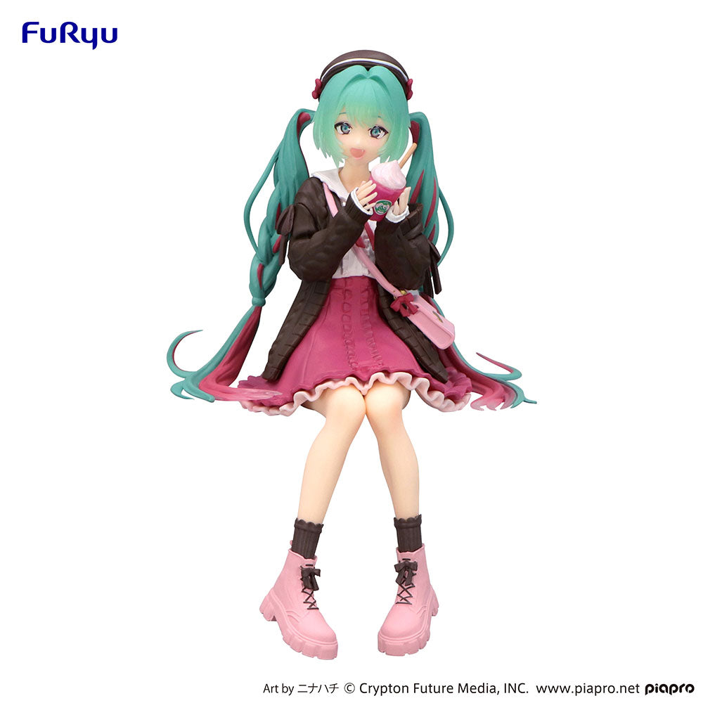 Hatsune Miku Noodle Stopper Figure -Autumn Date Pink Color ver.- Prize Figure