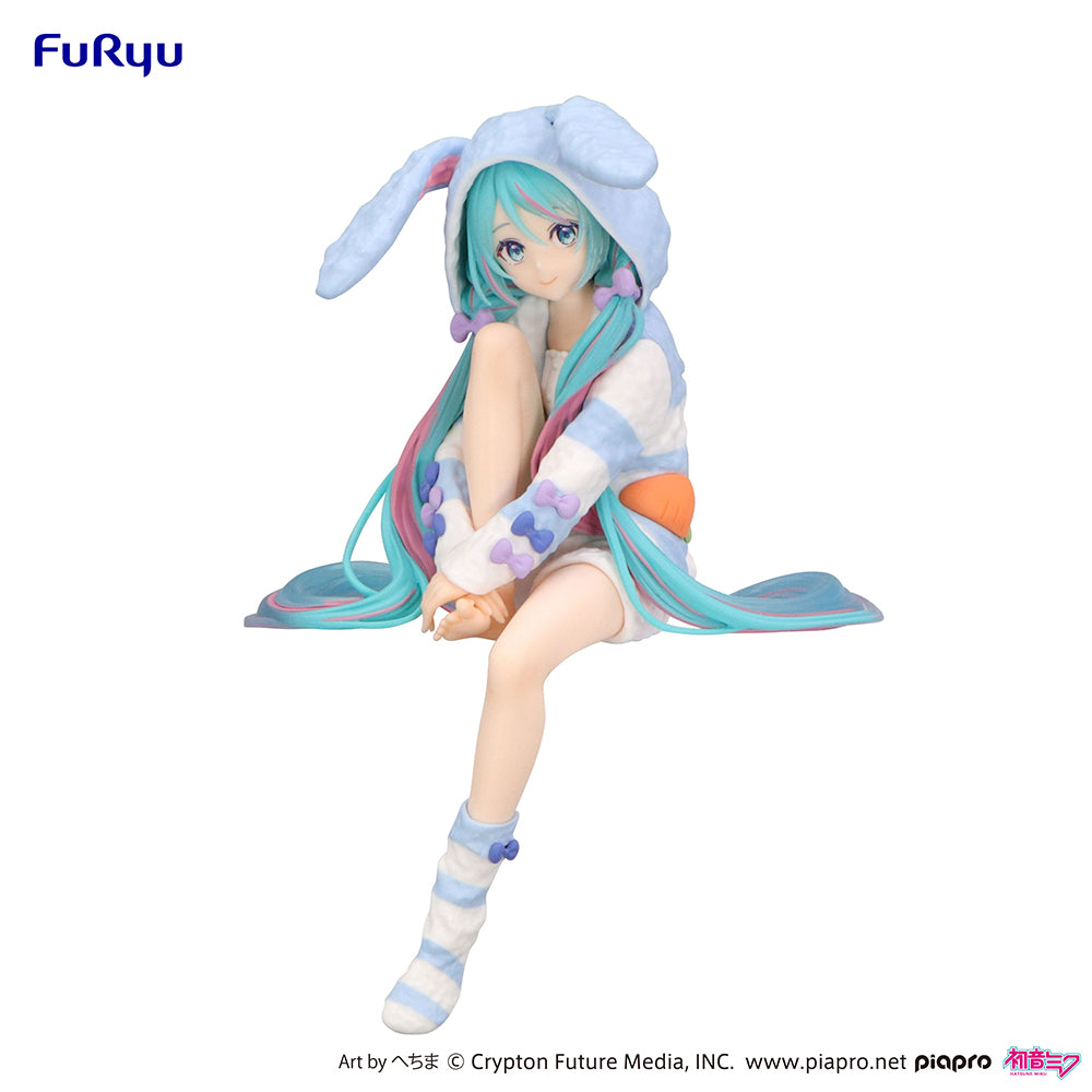 (Pre-Order) Hatsune Miku - Noodle Stopper Prize Figure -Rabbit Ear Hood Pajama Blue Color ver.-