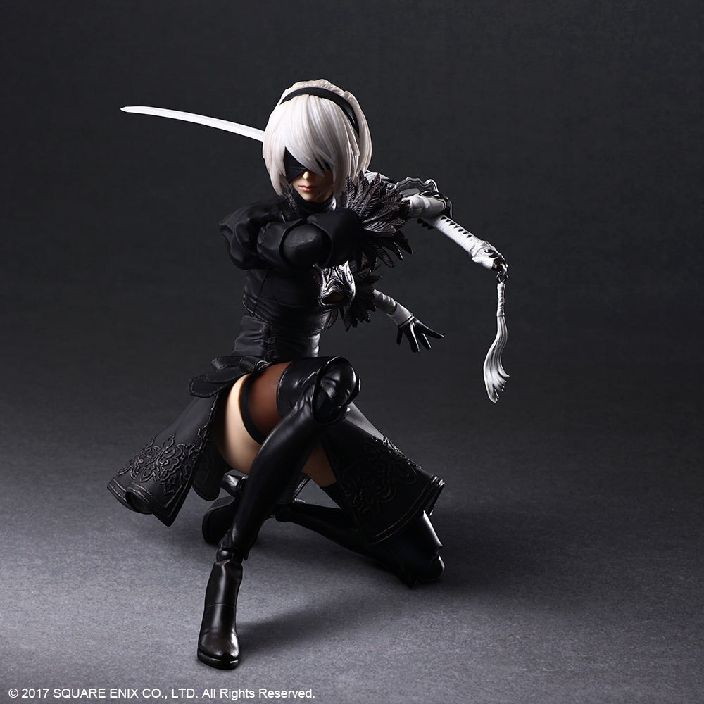 NieR:Automata - PLAY ARTS KAI Action Figure 2B (YorRHa No. 2 Type B) Deluxe Ver.