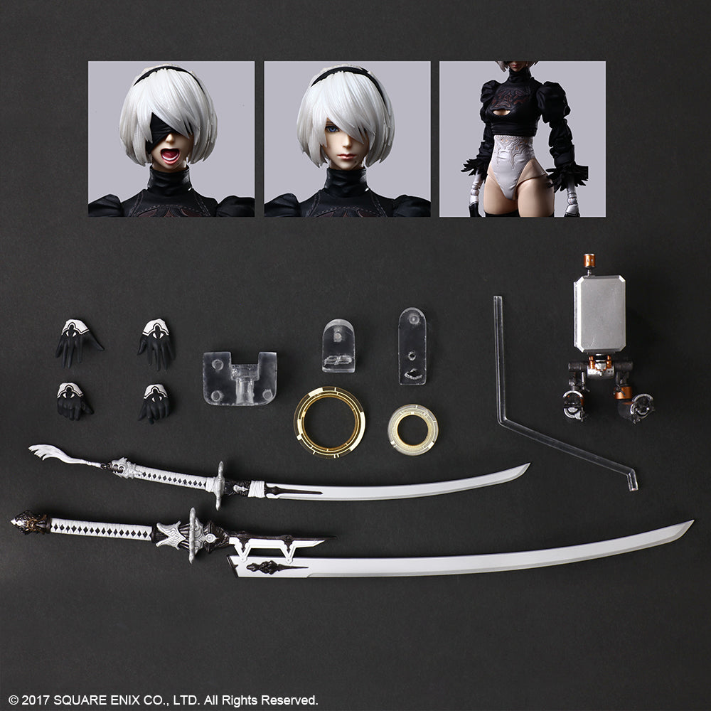 NieR:Automata - PLAY ARTS KAI Action Figure 2B (YorRHa No. 2 Type B) Deluxe Ver.