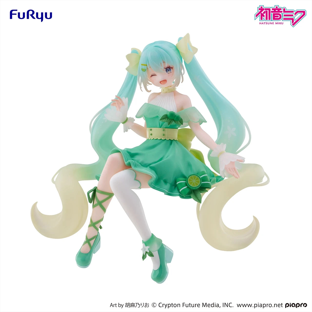 (Pre-Order) Hatsune Miku - Citrus Miku (Last Get Prize) - Noodle Stopper Kuji Prize Figure - Lime Ver.