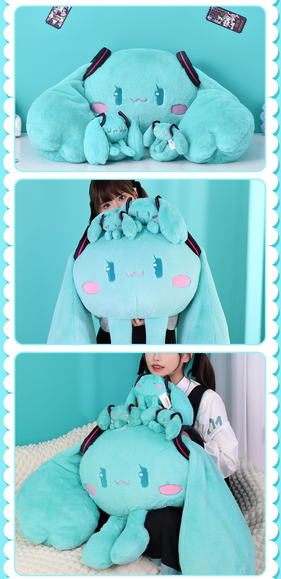 Hatsune Miku - Miku Cute Pendant Plush - Super Size