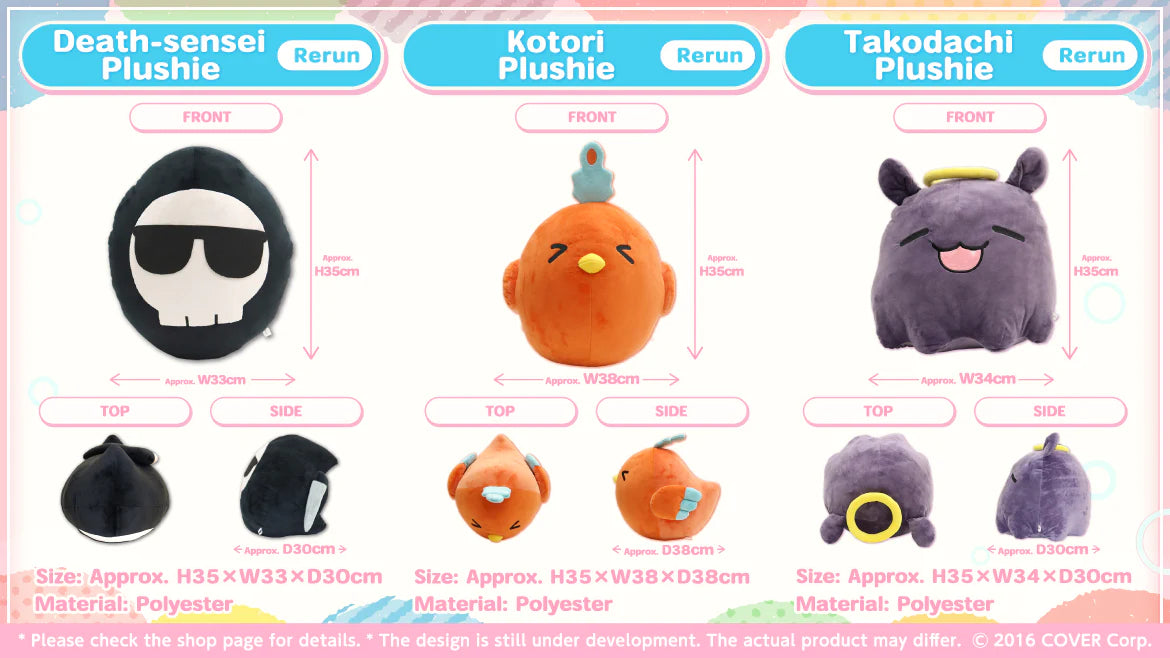 Hololive English -Myth- 3rd Anniversary Celebration - Big Size Plushies