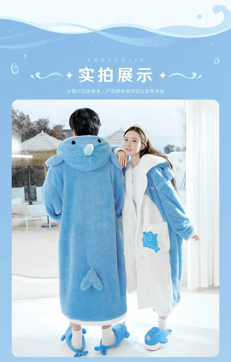 Genshin Impact - Tartaglia Monoceros Caeli Whale Home Plushy Robe
