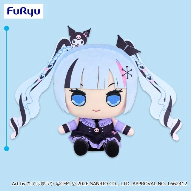 Snow Miku x Kuromi Kyurumaru Big Plush