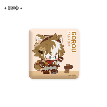(Pre-Order) Genshin Impact Badges- Go Camping! Series - Square Badges