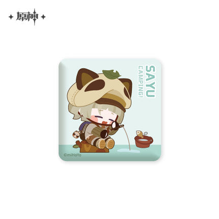 (Pre-Order) Genshin Impact Badges- Go Camping! Series - Square Badges