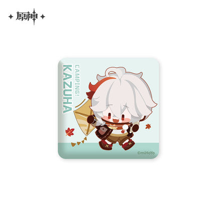 (Pre-Order) Genshin Impact Badges- Go Camping! Series - Square Badges