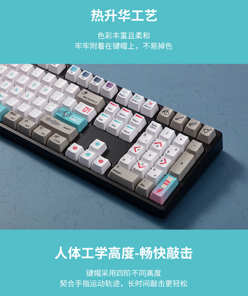 Hatsune Miku - Moeyu x Hatsune Miku - Otaku Owlet - Miku 108 Key Mechanical Keycap