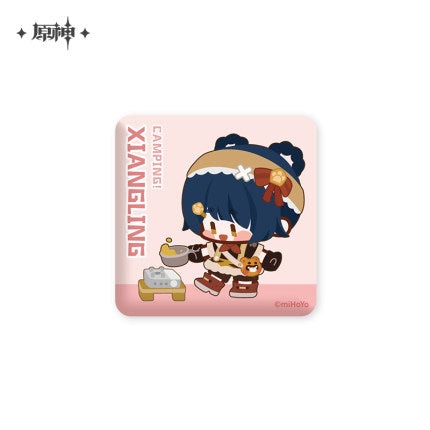 (Pre-Order) Genshin Impact Badges- Go Camping! Series - Square Badges