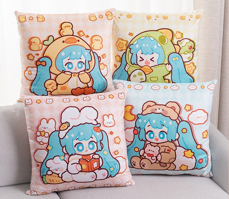 (Pre-Order) Hatsune Miku - Moeyu x Hatsune Miku - Onesies Party Small Pillow