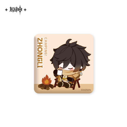 (Pre-Order) Genshin Impact Badges- Go Camping! Series - Square Badges