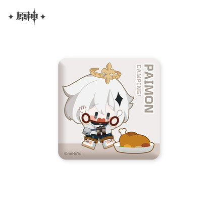 (Pre-Order) Genshin Impact Badges- Go Camping! Series - Square Badges
