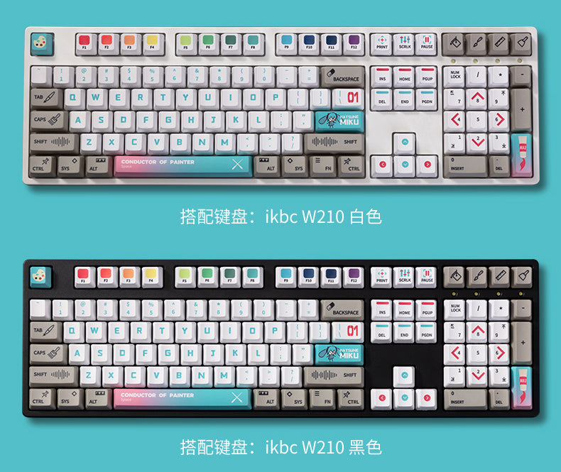 Hatsune Miku - Moeyu x Hatsune Miku - Otaku Owlet - Miku 108 Key Mechanical Keycap
