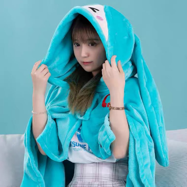 Hatsune Miku - Moeyu x Hatsune Miku - Otaku Owlet - Hooded Blanket
