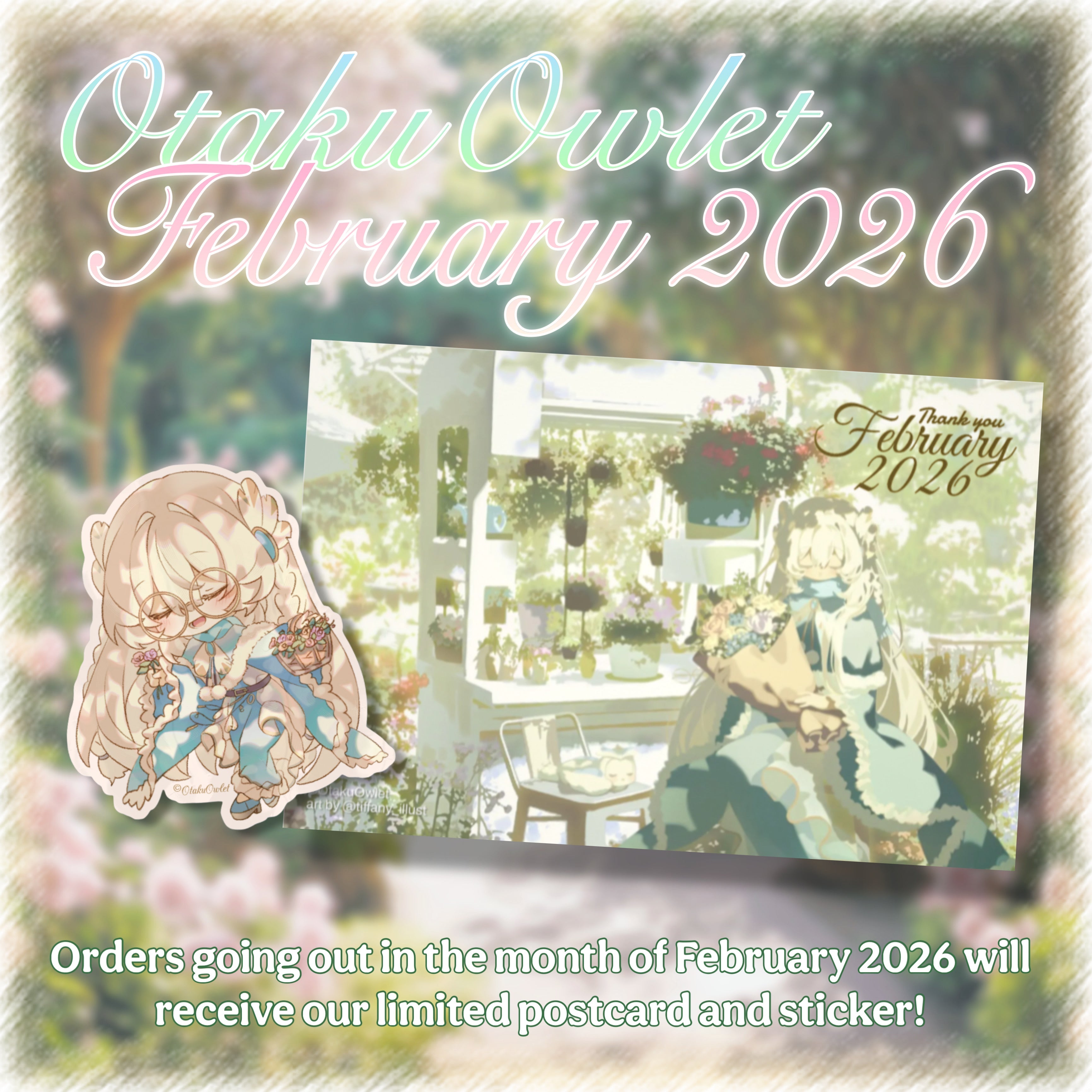 February 2026 Postcard + Sticker