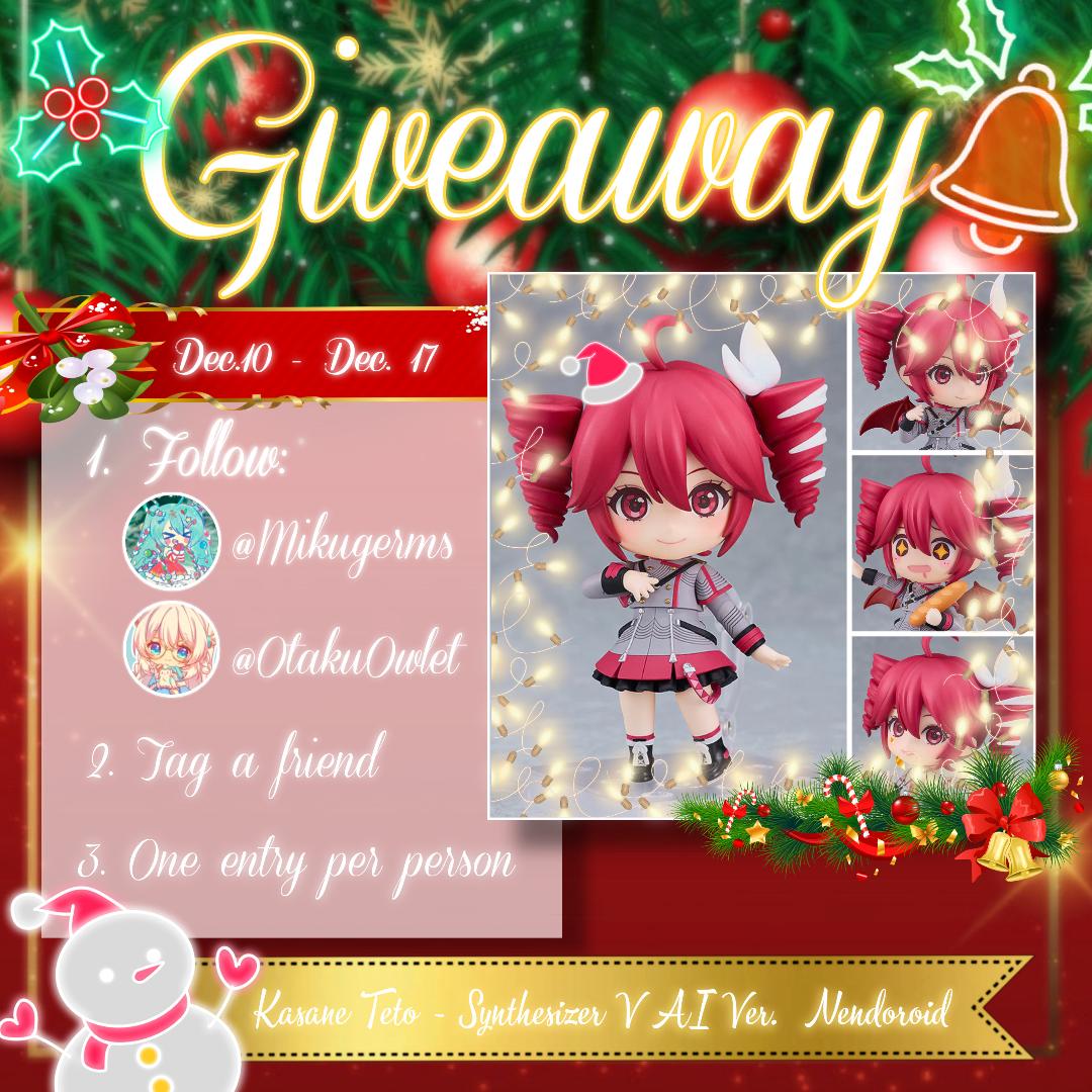 GIVEAWAY: Kasane Teto - Synthesizer V AI Ver. Nendoroid