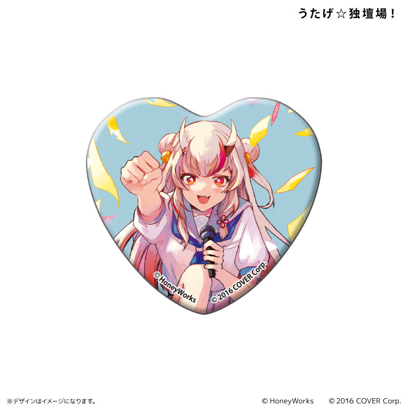 Hololive x HoneyWorks Heart Can Badge