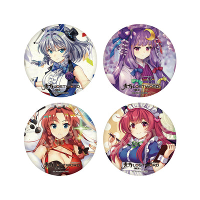 "Touhou Lost Word" Japanese Paper Can Badge 01