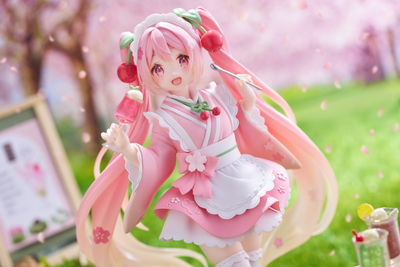 (Pre-Order) Sakura Miku Newley Written - Prize Figure - (Japanese Cafe Ver.) Reissue