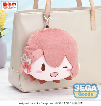 (Pre-Order) fuwa petit "HATSUNE MIKU: COLORFUL STAGE!" Face Pouch with Reel "Minori Hanasato"