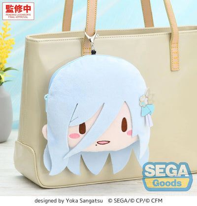 (Pre-Order) fuwa petit "HATSUNE MIKU: COLORFUL STAGE!" Face Pouch with Reel - Shizuku Hinomori