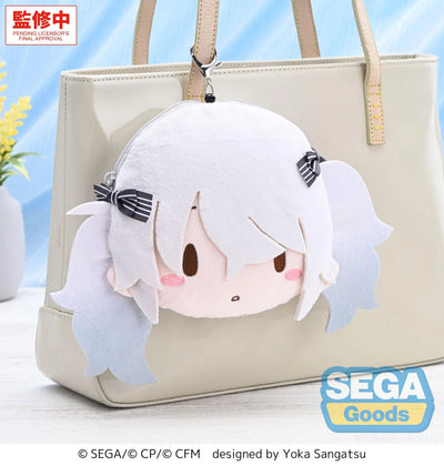 (Pre-Order) fuwa petit "HATSUNE MIKU: COLORFUL STAGE!" Face Pouch with Reel "Empty SEKAI Hatsune Miku"