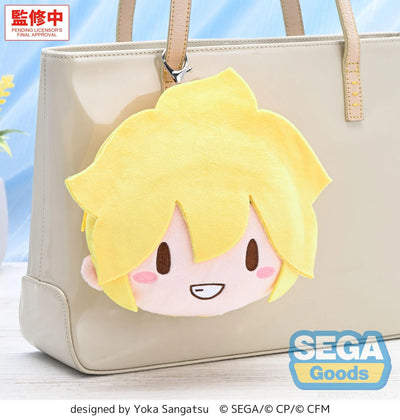 (Pre-Order) fuwa petit "HATSUNE MIKU: COLORFUL STAGE!" Face Pouch Plush with Reel "Street SEKAI Kagamine Len"