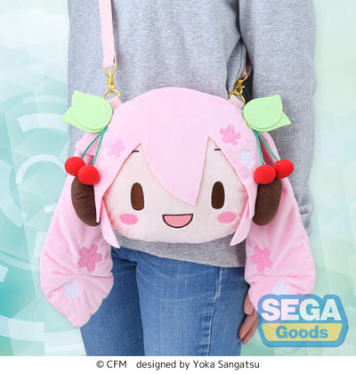 (Pre-Order) fuwa petit "Sakura Miku" Face Shoulder Bag (M)