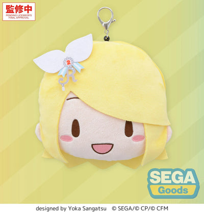(Pre-Order) fuwa petit "HATSUNE MIKU: COLORFUL STAGE!" Face Pouch with Reel - Kagamine Rin
