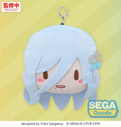 (Pre-Order) fuwa petit "HATSUNE MIKU: COLORFUL STAGE!" Face Pouch with Reel - Shizuku Hinomori