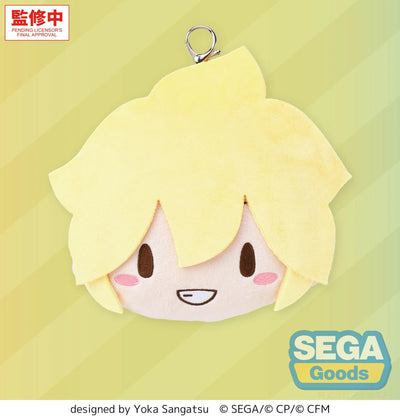 (Pre-Order) fuwa petit "HATSUNE MIKU: COLORFUL STAGE!" Face Pouch Plush with Reel "Street SEKAI Kagamine Len"
